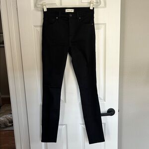 Madewell 9” High Rose Black Skinny Women's Jeans